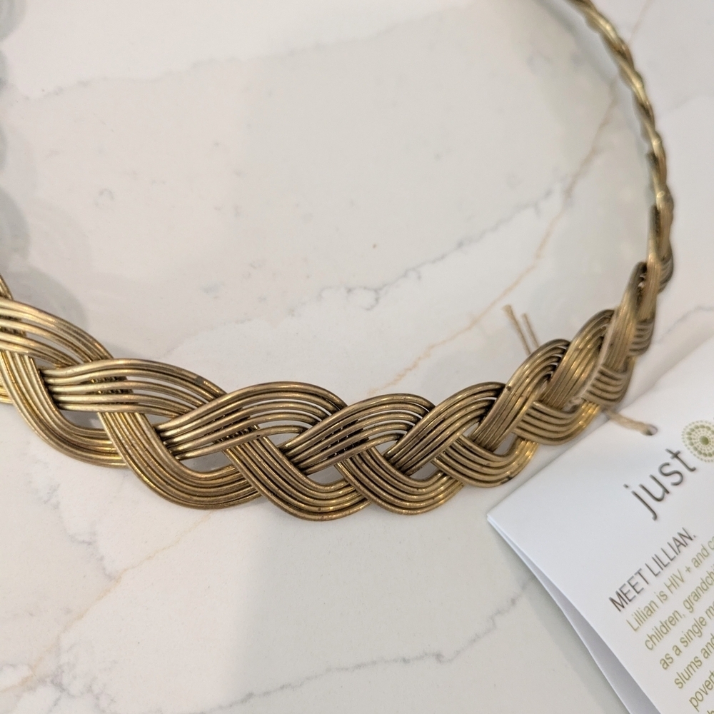 Just One - Braided Necklace - Picture 2 of 3